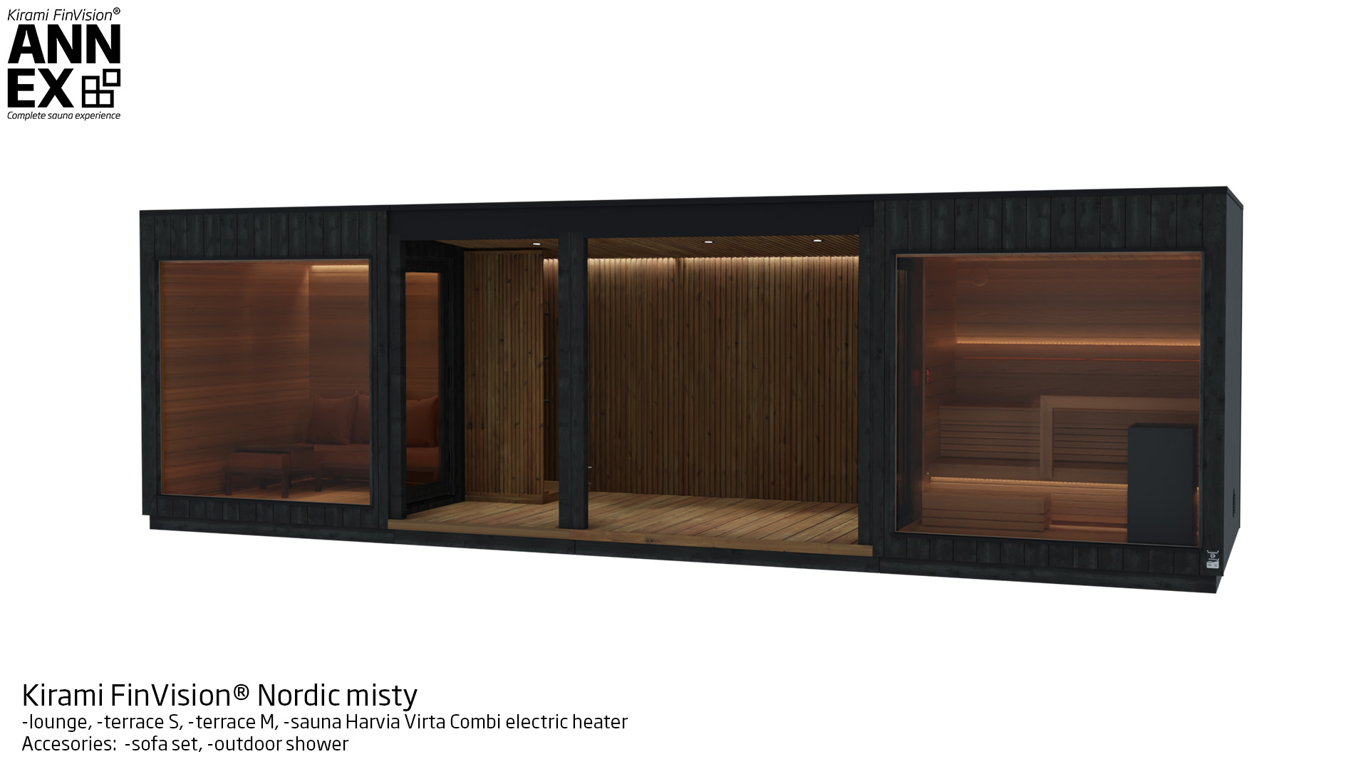 15. lounge, -terrace S, -terrace M, -sauna Harvia Virta Combi electric heater